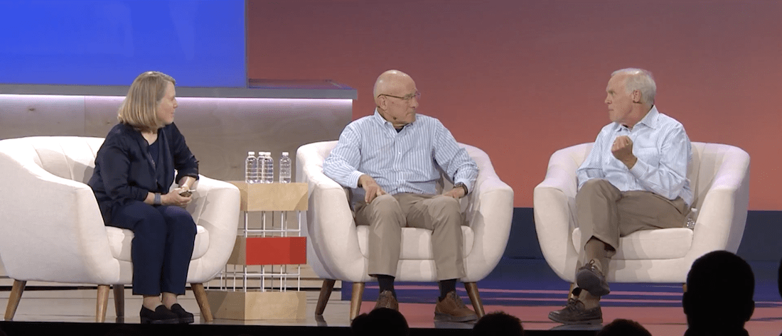 Diane Greene, John Hennessy, David Patterson at Google Cloud Next 2018