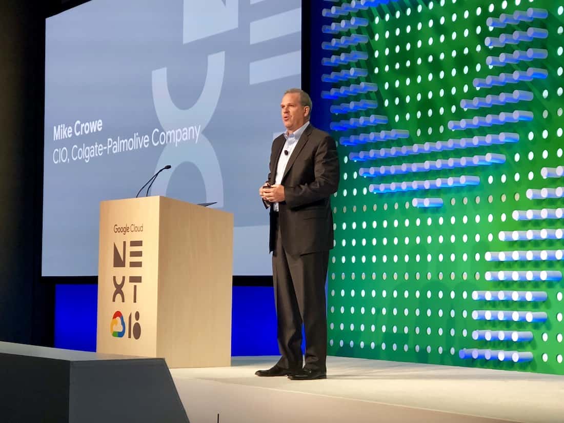Mike Crowe CIO Colgate Palmolive Google Cloud Next 2018