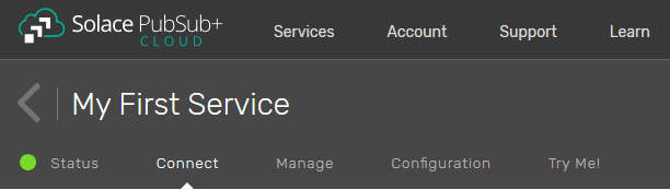 Connect to the PubSub+ Cloud Service