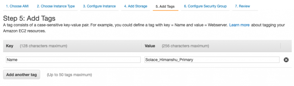 I added the Name tag to my EC2 instance