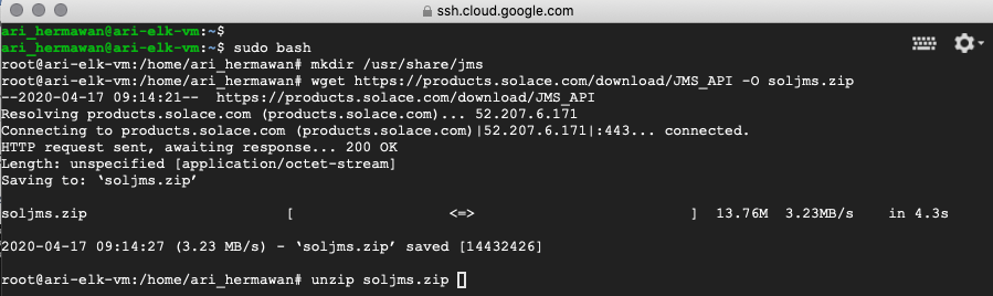 Figure 6 Download the Solace JMS API Library