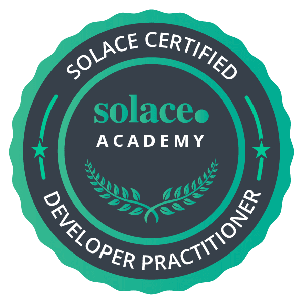 Solace Certified Developer Practitioner Badge