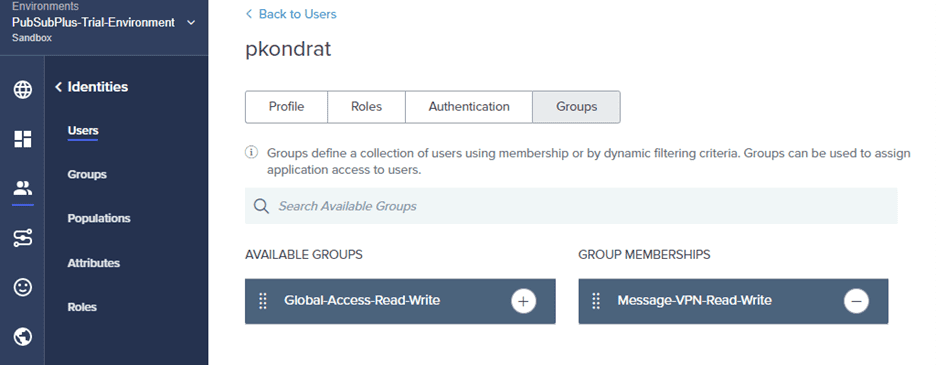 screenshot of adding the user to the Global-Access-Read-Write group